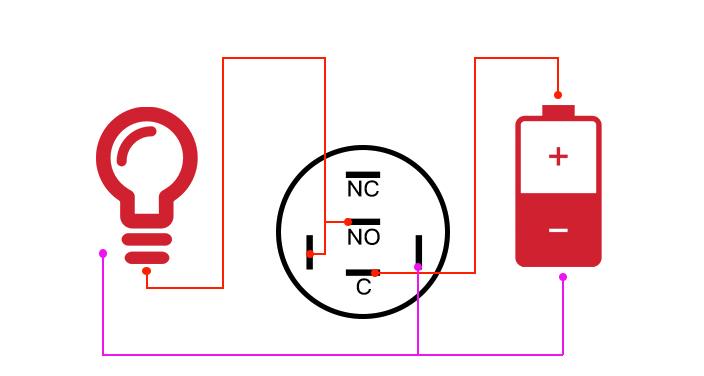 Schema elettrico interruttore a pulsante