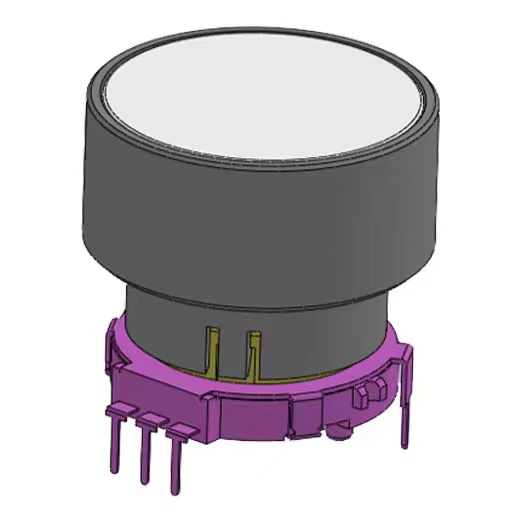 Encoder rotativo con interruttore a pressione