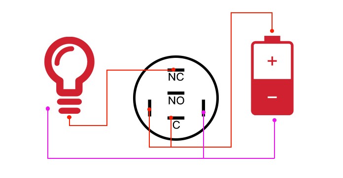 Schema elettrico interruttore a pulsante 4